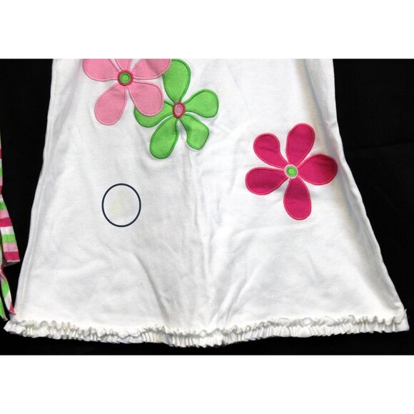 Kellys Kids 2pc Outfit Tank Top Shorts Flowers Stripes Summer Ruffle A-line Long - Picture 4 of 10